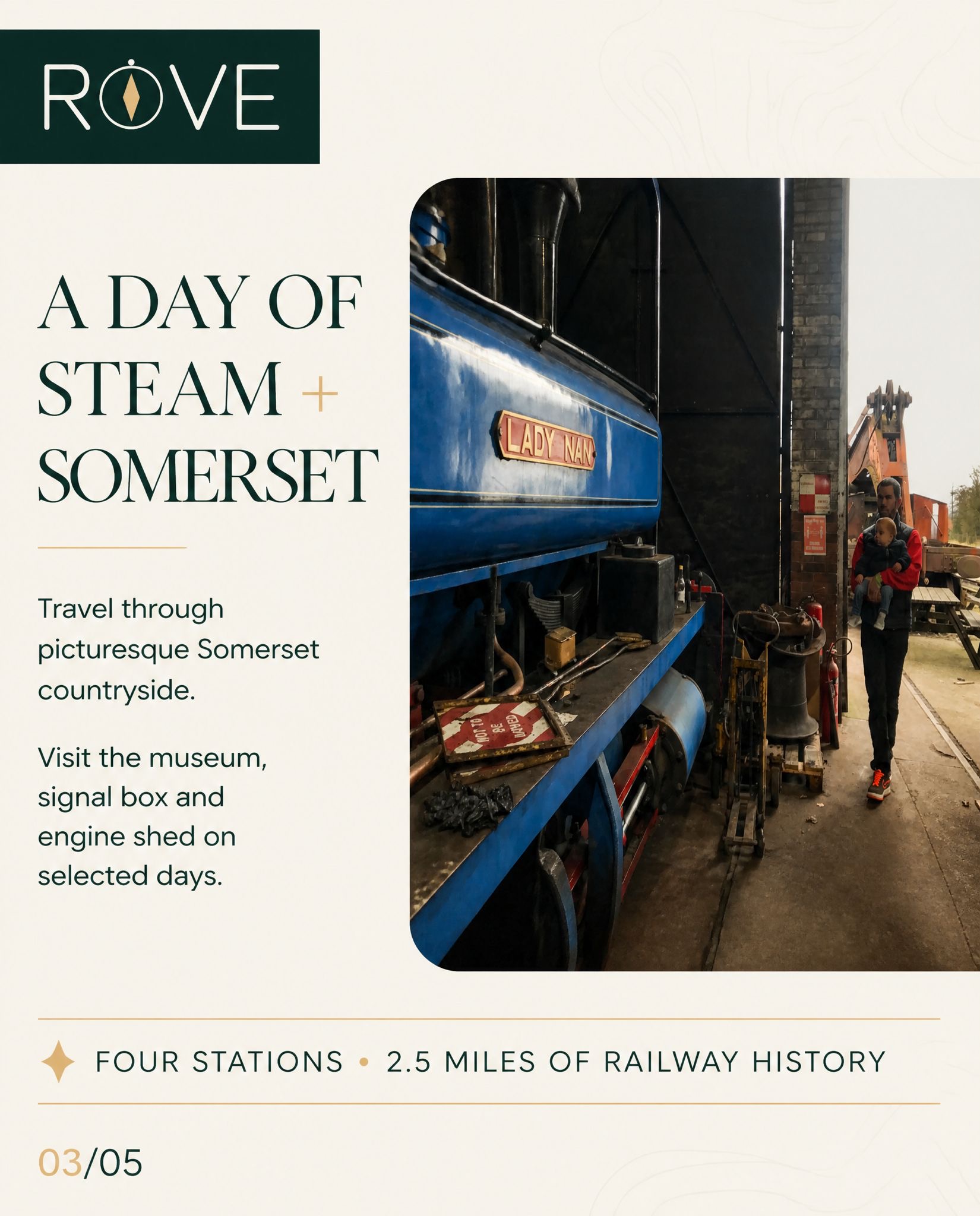 A day of steam and Somerset countryside, with museum, signal box and engine shed